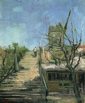 Windmühle auf Montmartre Vincent van Gogh Ölgemälde